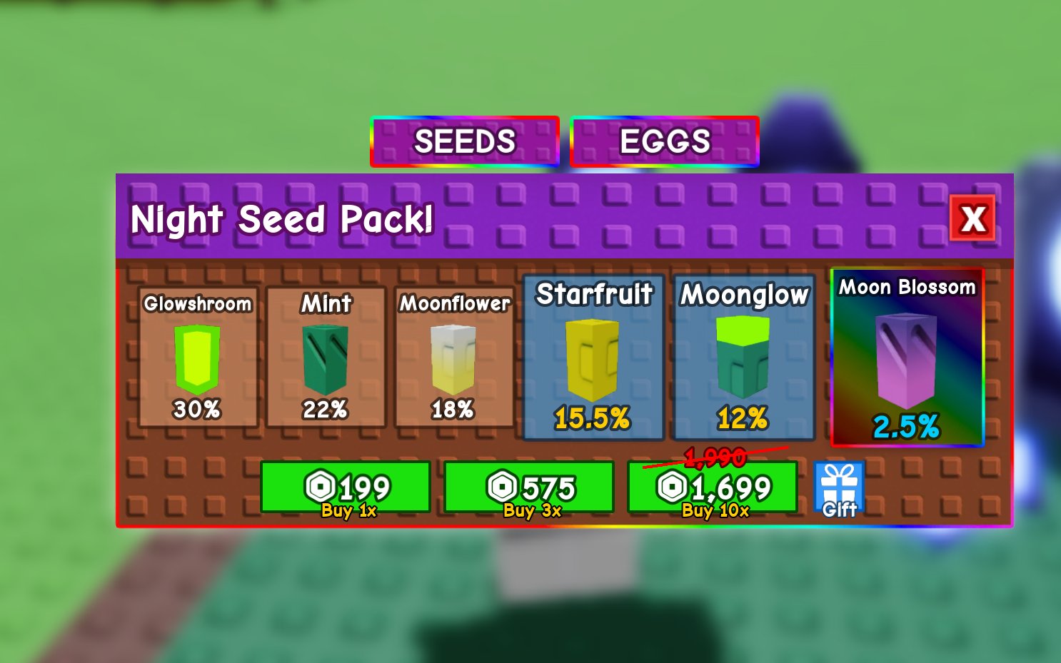 night seed packs and old seed packs 🍀
